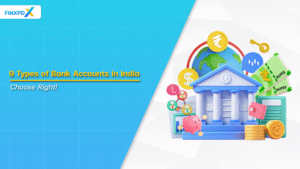 An infographic illustrating types of bank accounts available in India, highlighting their features and benefits.