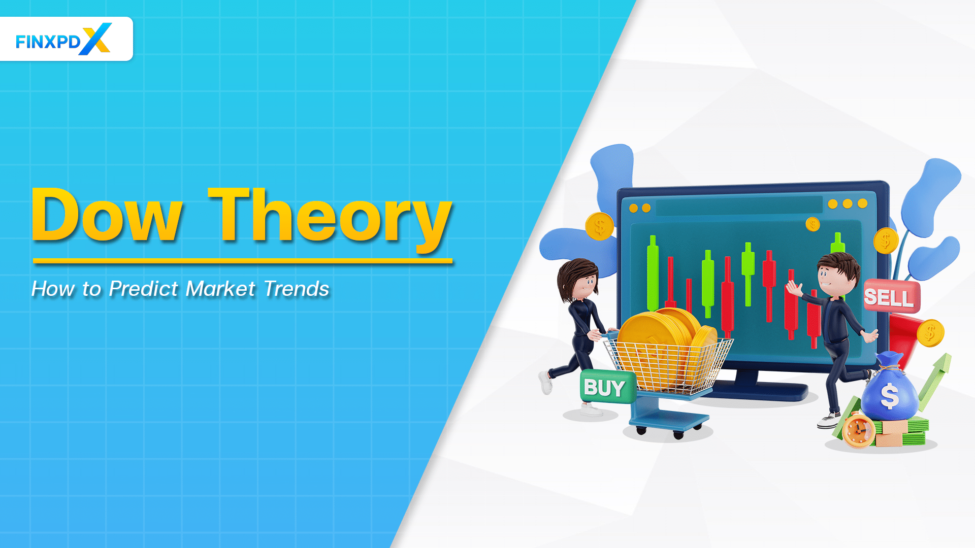 A visual guide illustrating dow theory, strategies for trading market trends effectively and understanding market movements.